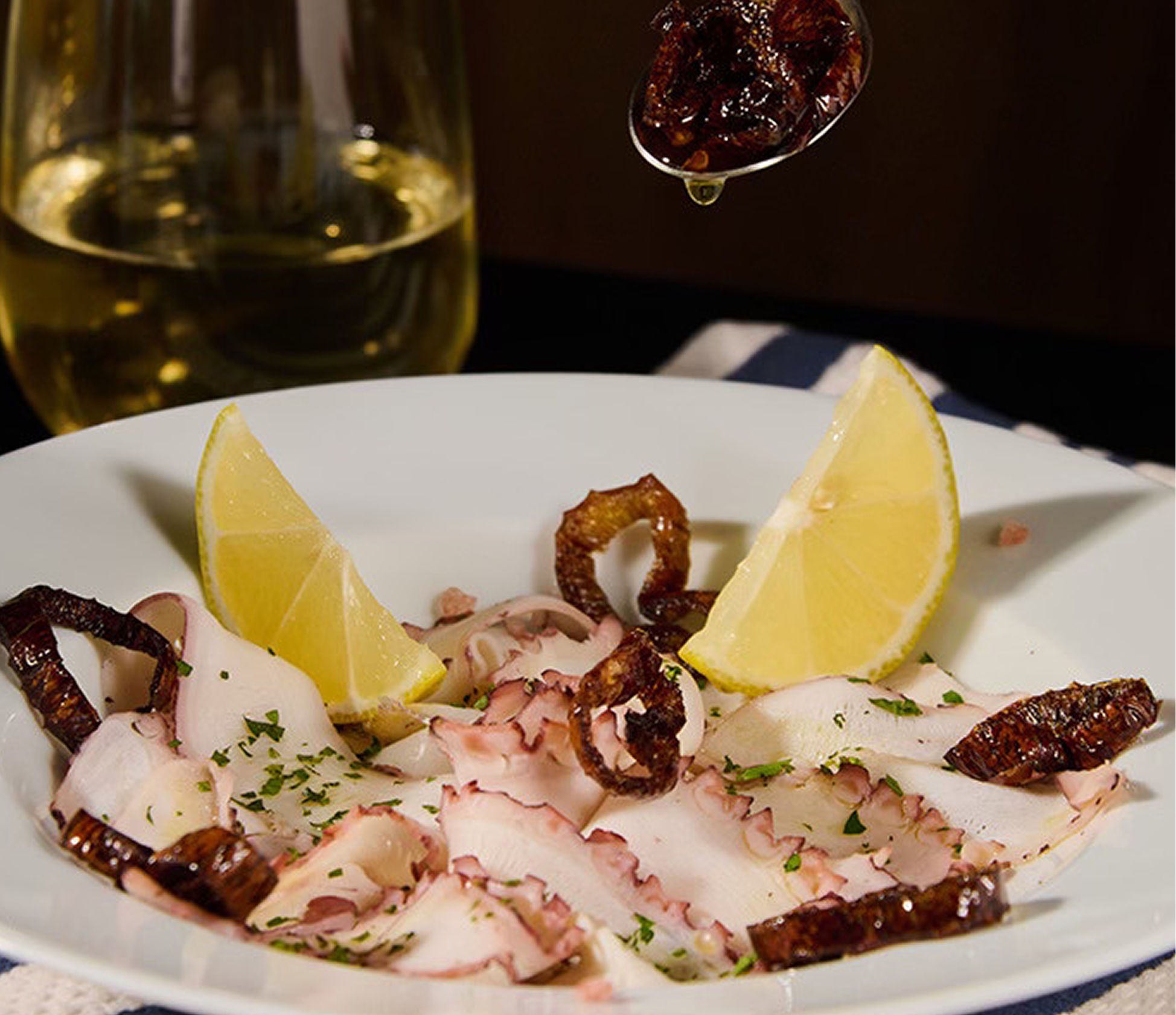 Next-Level Carpaccio with Yellow Wax Crisp